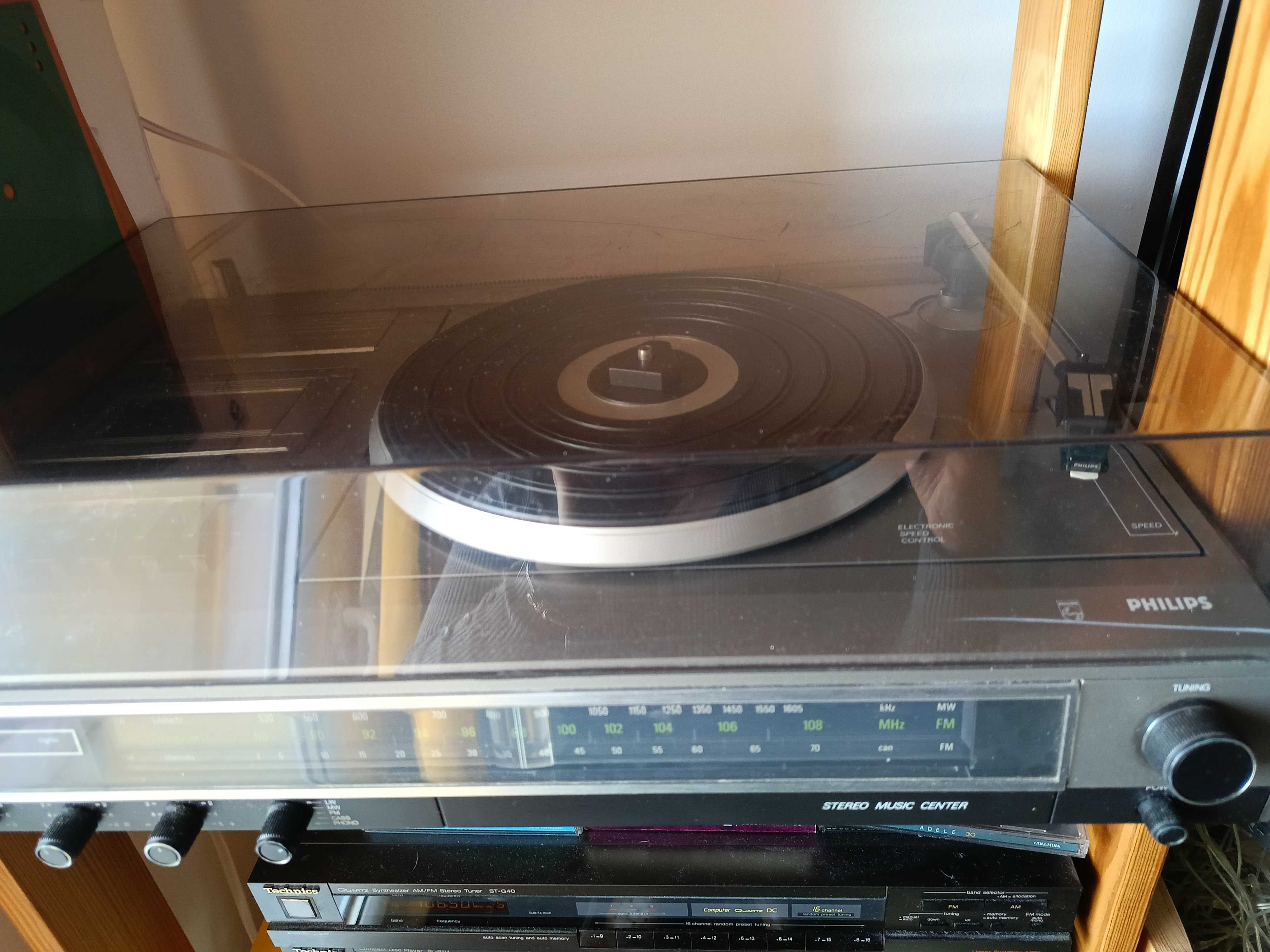 Philips kombajn gramofon, radio, kasety