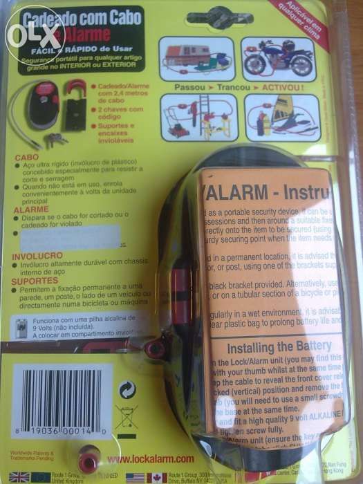 Cadeados com Alarme Lock Alarm