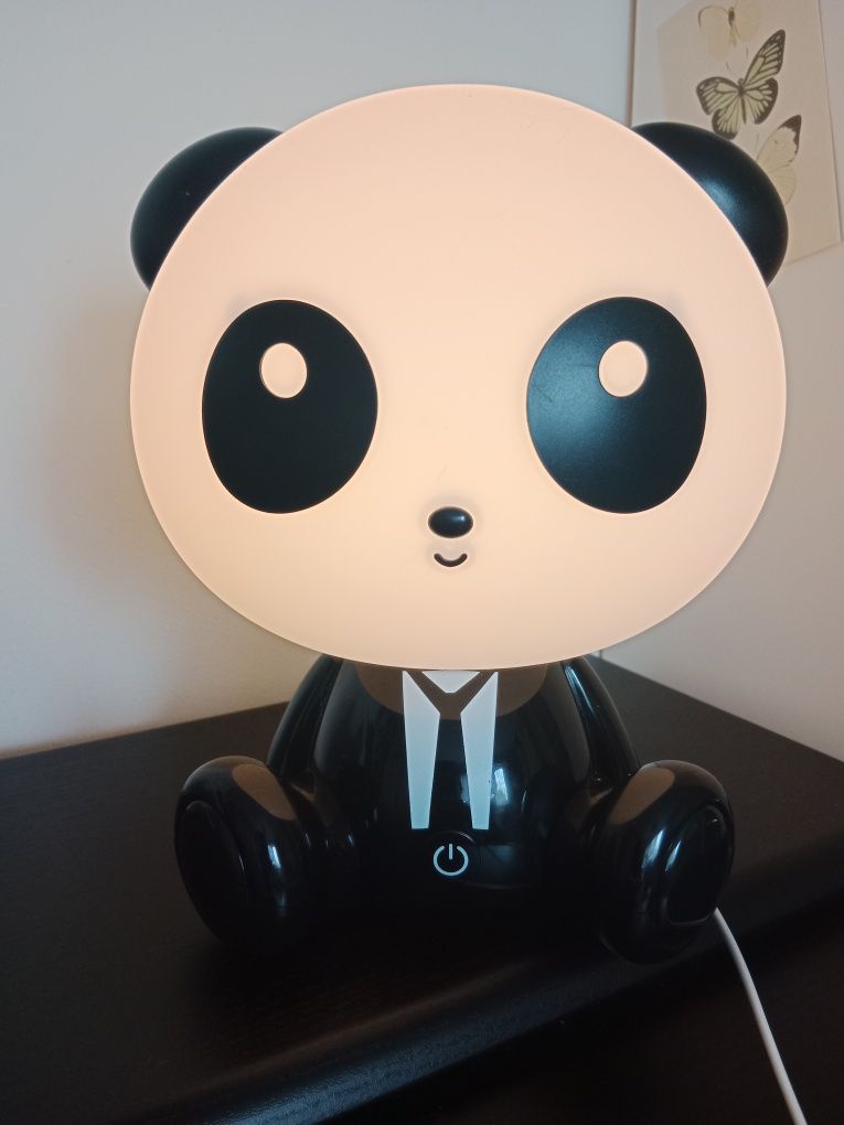 Lampka Nocna Dziecięca Miś Panda Dla Dzieci Lampka na Biurko LED