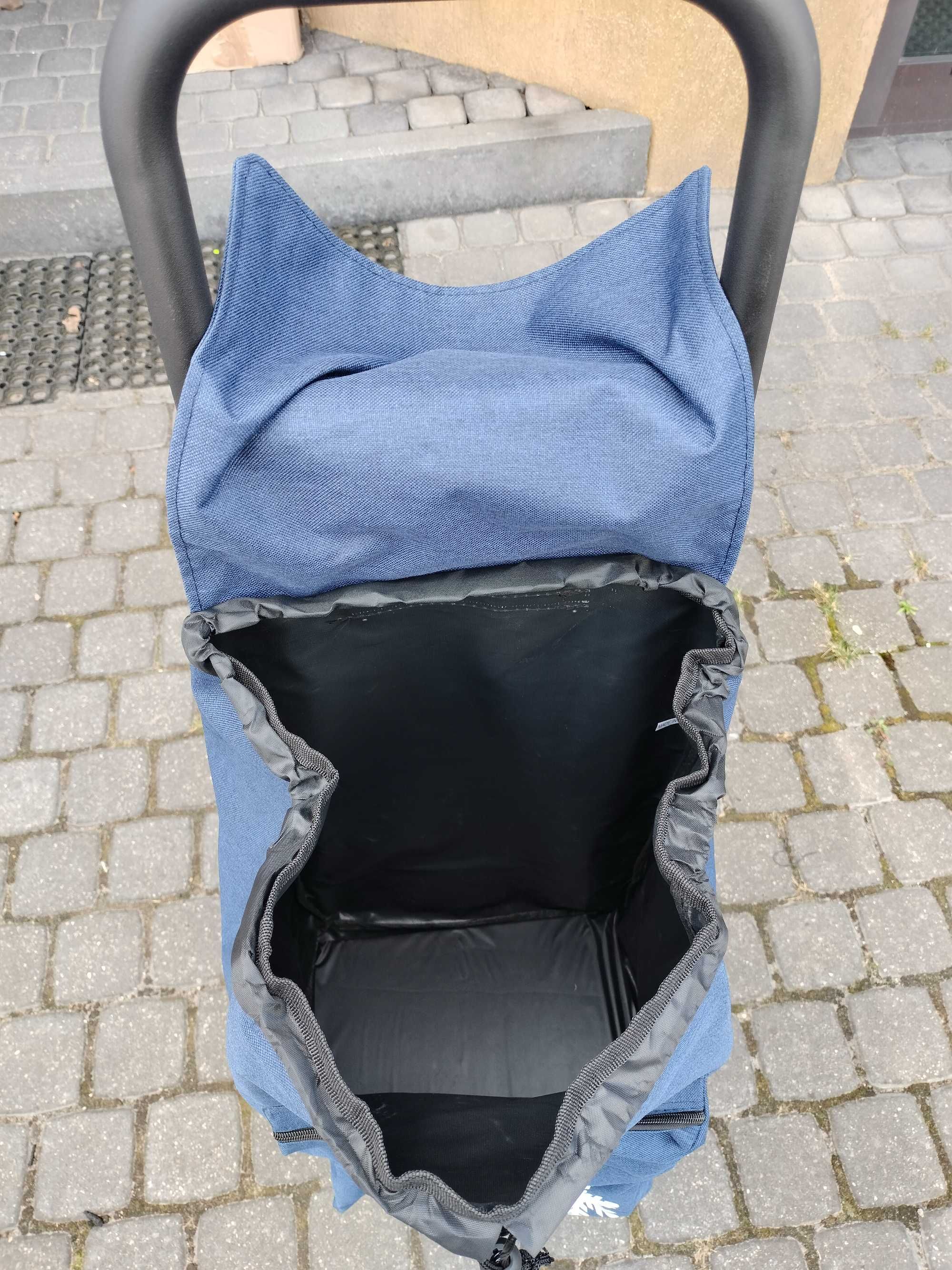 TORBA NA KÓŁKACH WÓZEK NA ZAKUPY mocny największy dla wysokich osób no