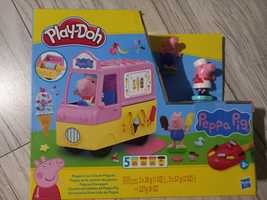 Play-Doh świnka Peppa ciastolina samochód z lodami lodami nowa