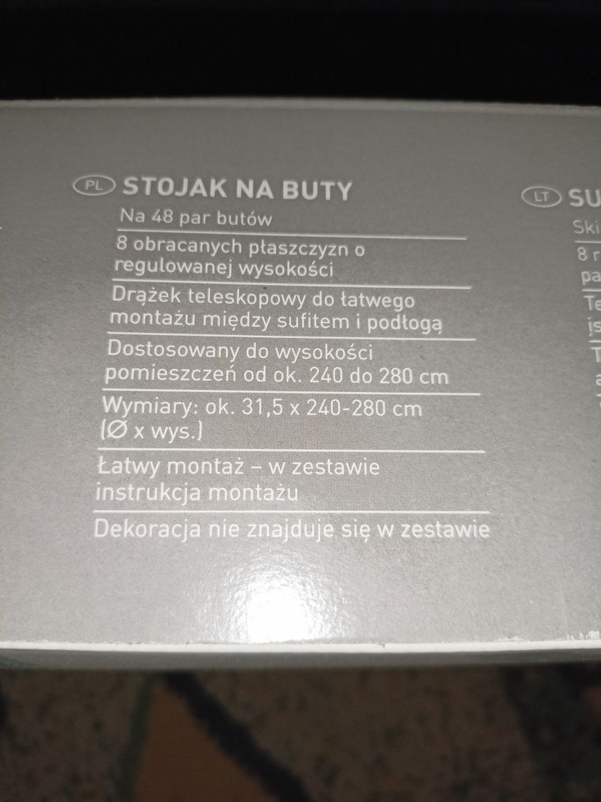 stojak na buty shoe carousel- nowy, nieużywany