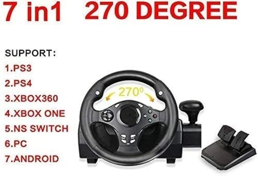 DOYO Kierownica Gamingowa, 270 stopni
