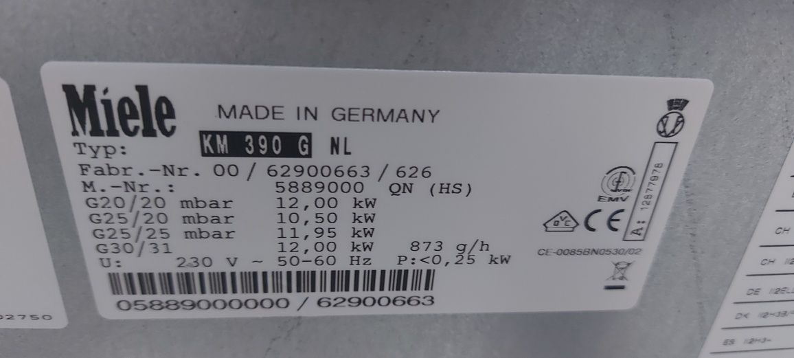 Газова поверхня Miele KM390GNL