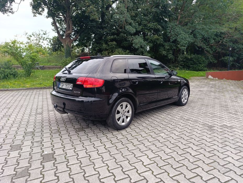 Audi A3 2.0 TDI 170KM Skóra Klima Elektryka Czarny sufit ŁADNA ZADBANA