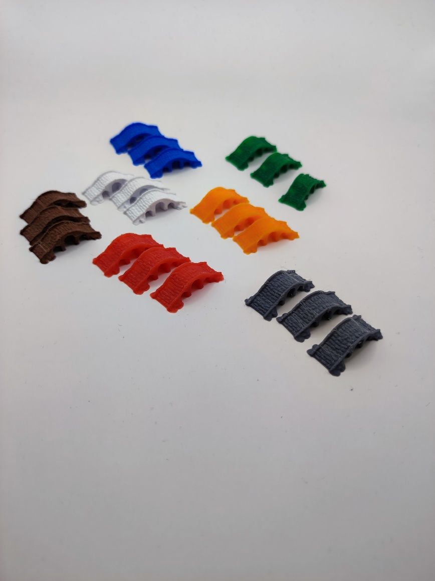 Catan - Mosty 21szt. po 3 szt. w 7 kolorach Kupcy i Barbarzyńcy