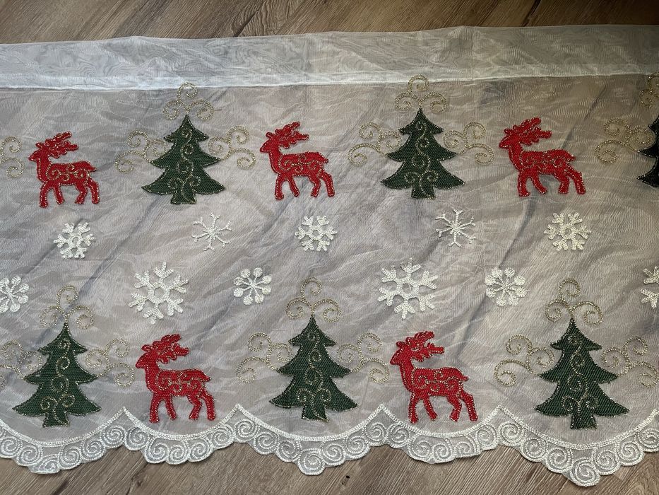 Firana zazdrostka świąteczna