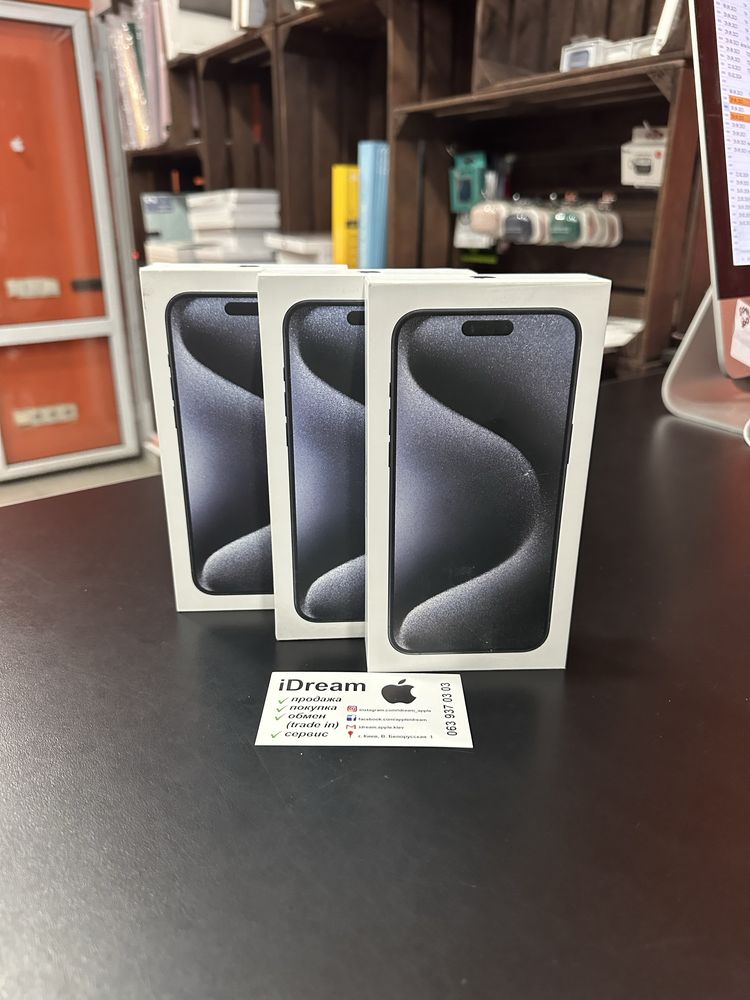 Apple iPhone 15 Pro Max 256Gb eSim Blue Titanium НОВІ ГАРАНТІЯ МАГАЗИН