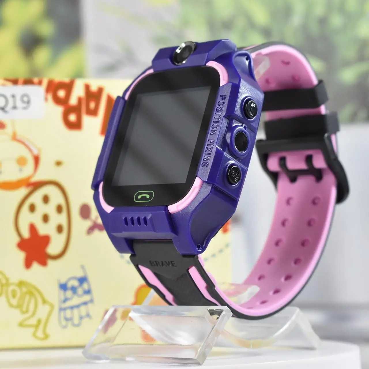 Дитячий Смарт Годинник Baby watch q19 gps трекер Рожевий