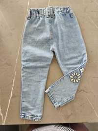 Spodnie Jeans Nadruk rozm 98