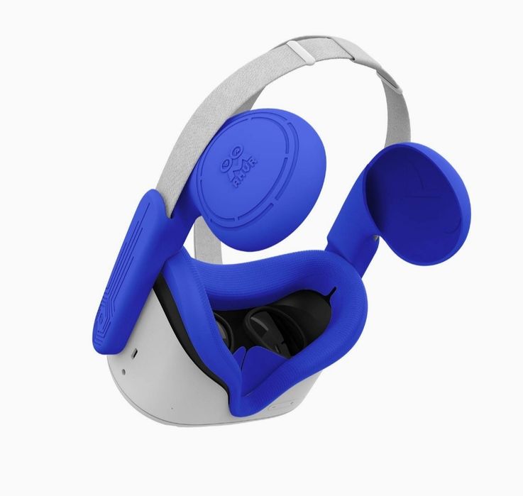 AMVR VR nauszniki silikonowe meta quest 2 odporne na pot