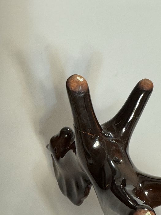 Кінь статуетка з обливної кераміки (Васильківська майоліка)