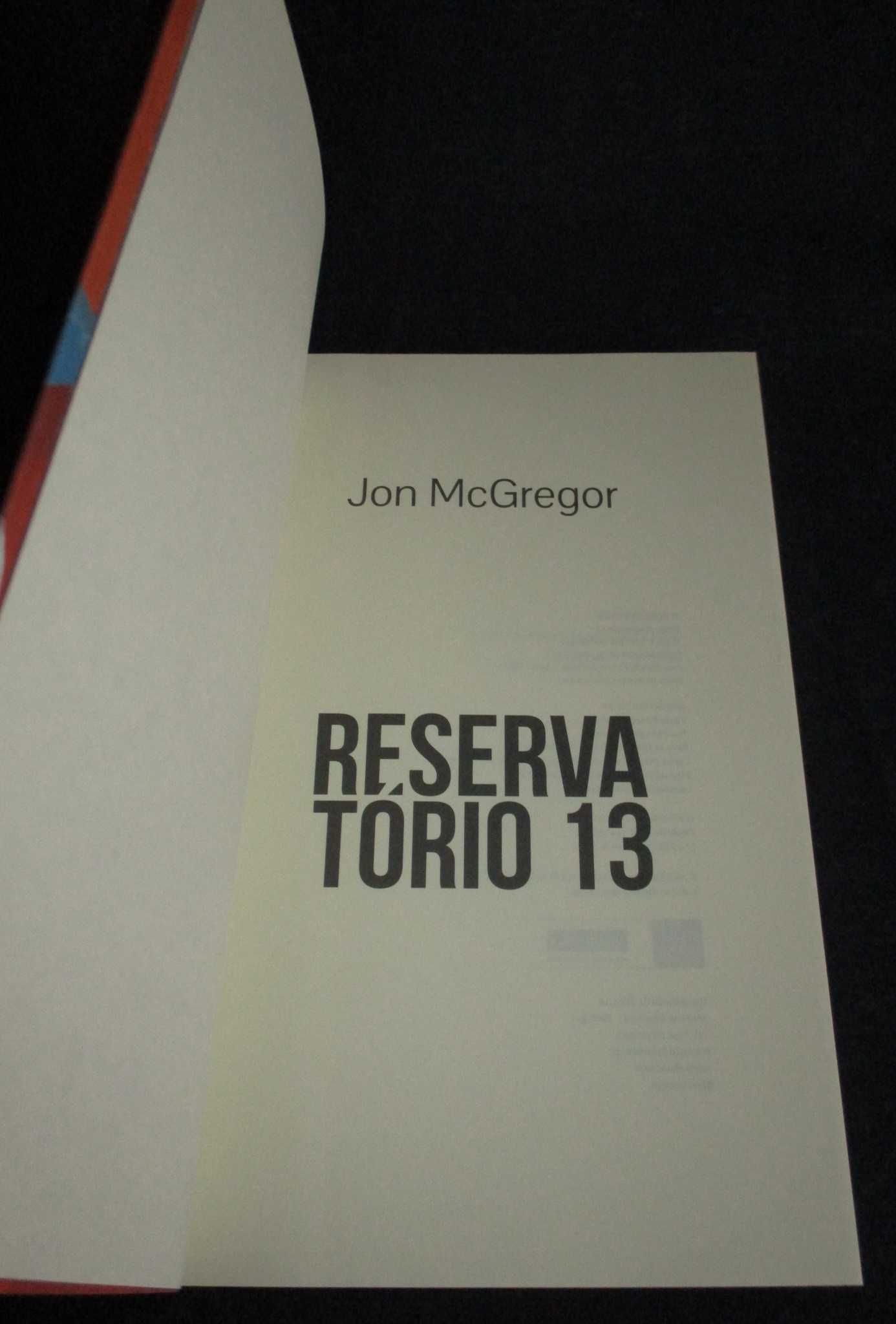 Livro Reservatório 13 Jon McGregor