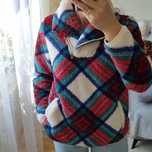 Pluszowy damski sweter bluza Talbots polar sherpa ala baranek rozm. Mp