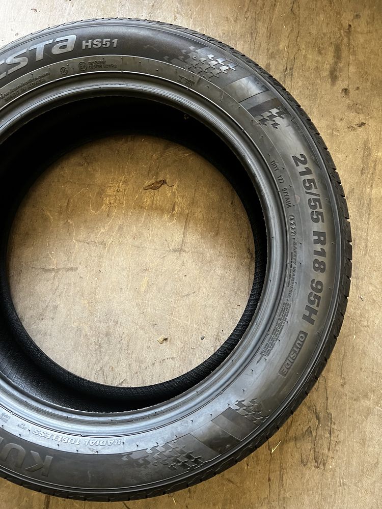 4 opony Kumho ecsta hs 51 215/55/18 2022r.