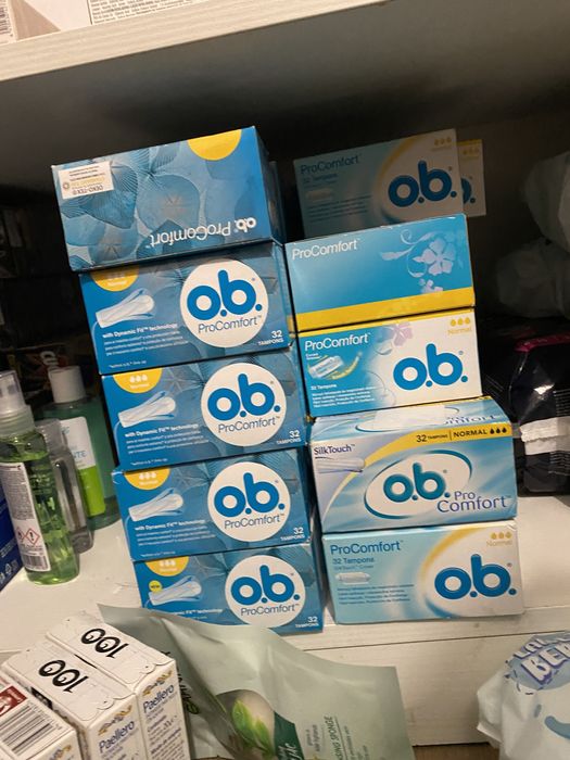 Тампони ob, o.b., средства гигиены