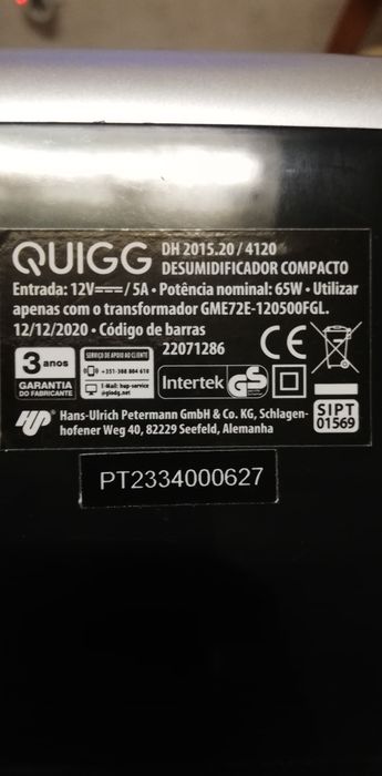 Desumidificador compacto (pequeno), usado

Comprado no Aldi
Usado muit