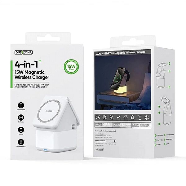 Ładowarka indukcyjna Duzzona W20/15w 4w1 do iPhone / AirPods / Apple W