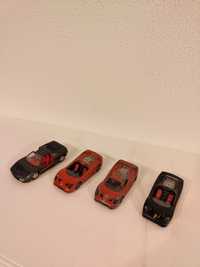 4 Carros miniaturas Ferrari F50 BURAGO escala 1/43 e 348ts 1/38 MAISTO