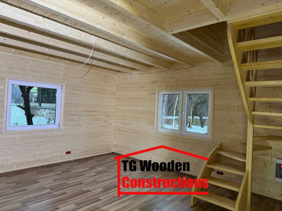 Dom szkieletowy całoroczny drewniany 67m2 Stan deweloperski !!!