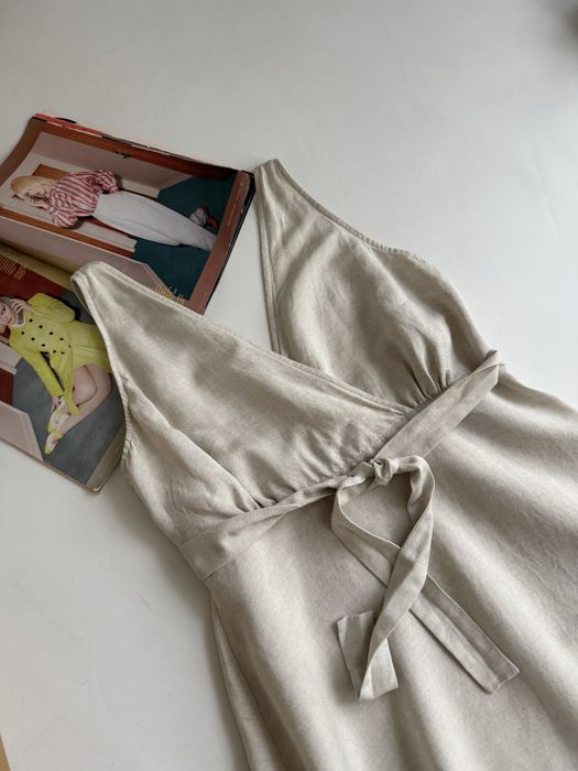 Лляна сукня Oysho розмір L(M)