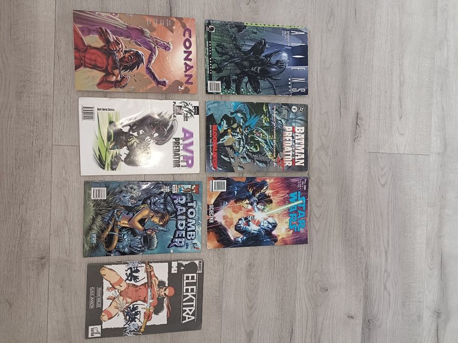 Komiksy Batman Predator Aliens Conan Tomb Raider Star Wars Elektra