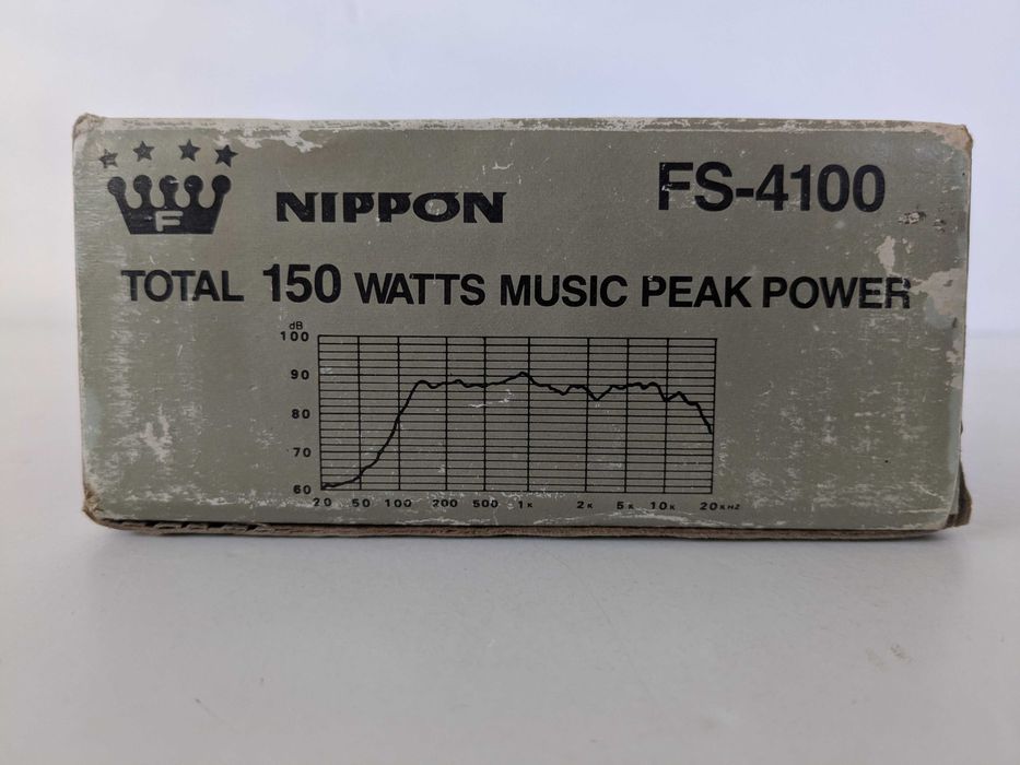 Vintage NOS Colunas Auto Nippon FS-4100 Dual Cone 150 Watts