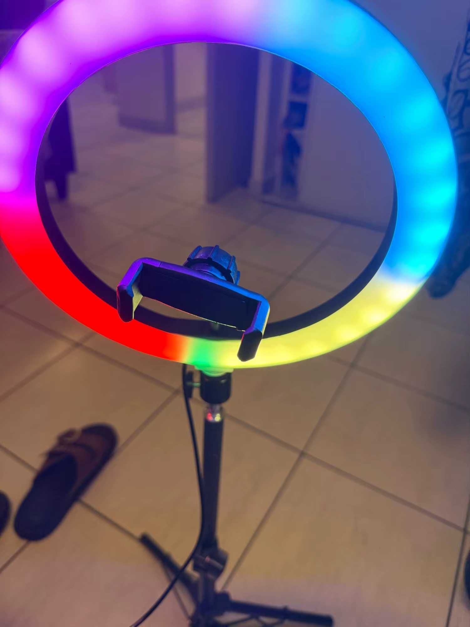 LED Ring Light / Anel Luz LED 30cm Ø com braço extensível