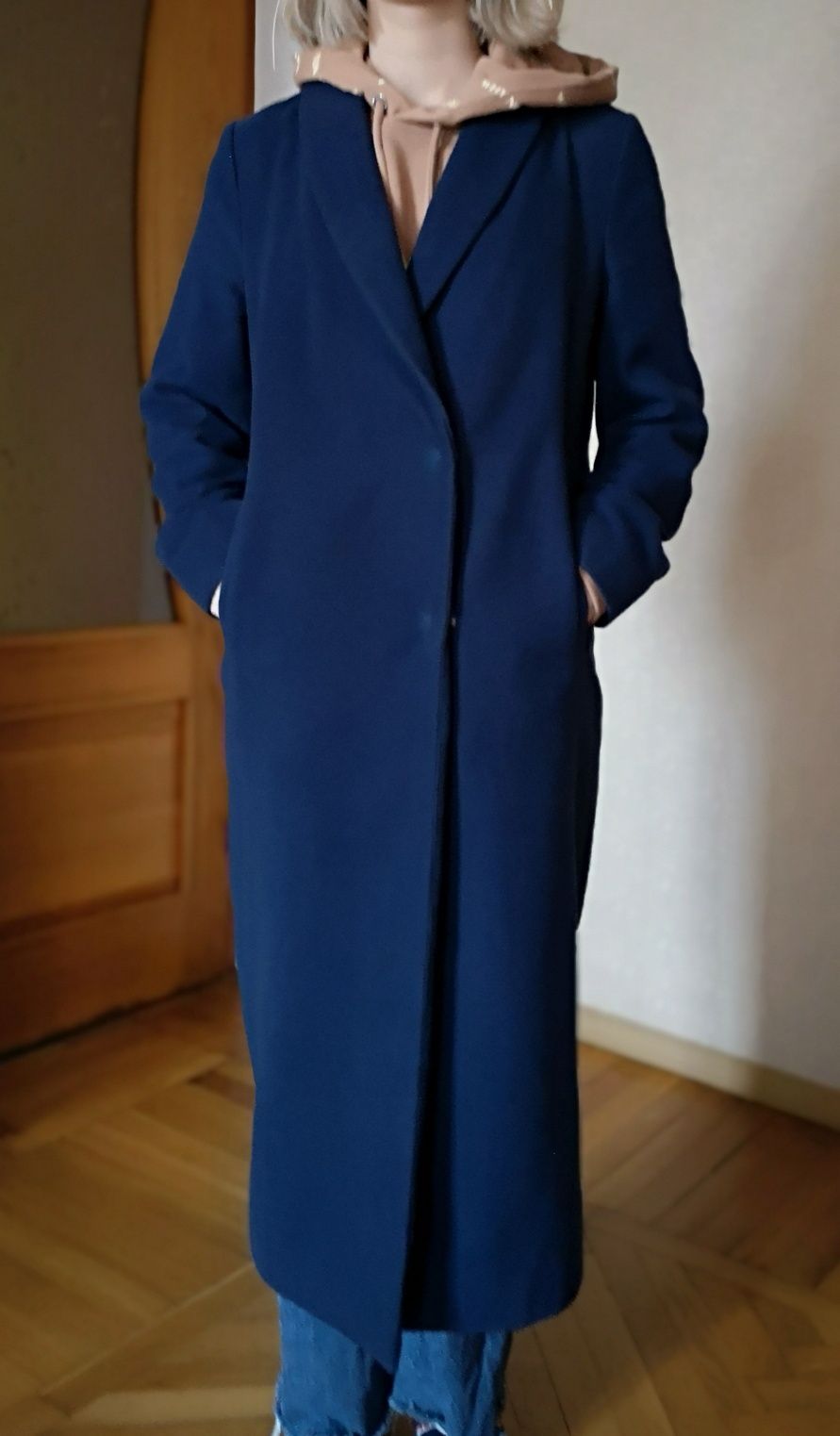 Пальто длинное кашемировое VOVK объемное стильное
