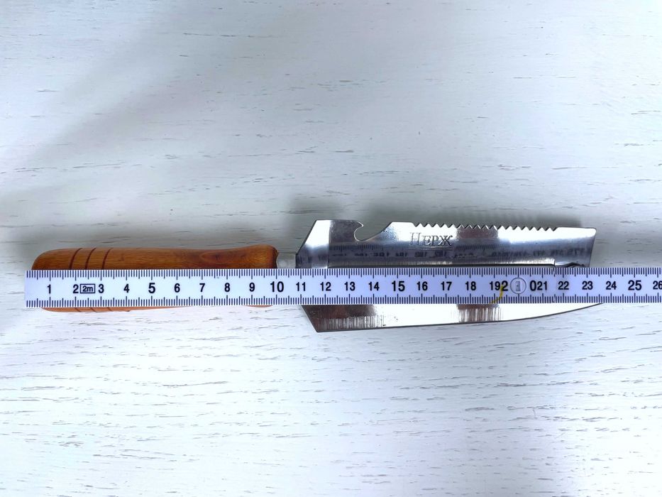 Obieraczka TASAK ze stali, Ostry Nóż do Szatkowania Kapusty 23 cm