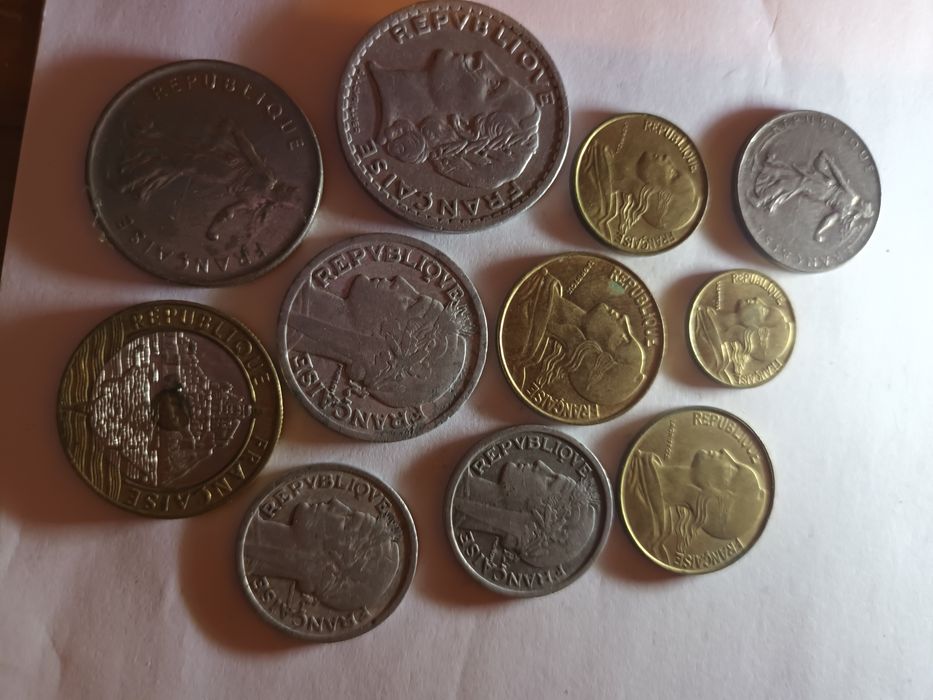 Monety Francja 11 szt.