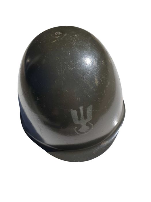 Stary oryginalny wojskowy hełm polski HS-30/V z 1973 roku stalowy anty