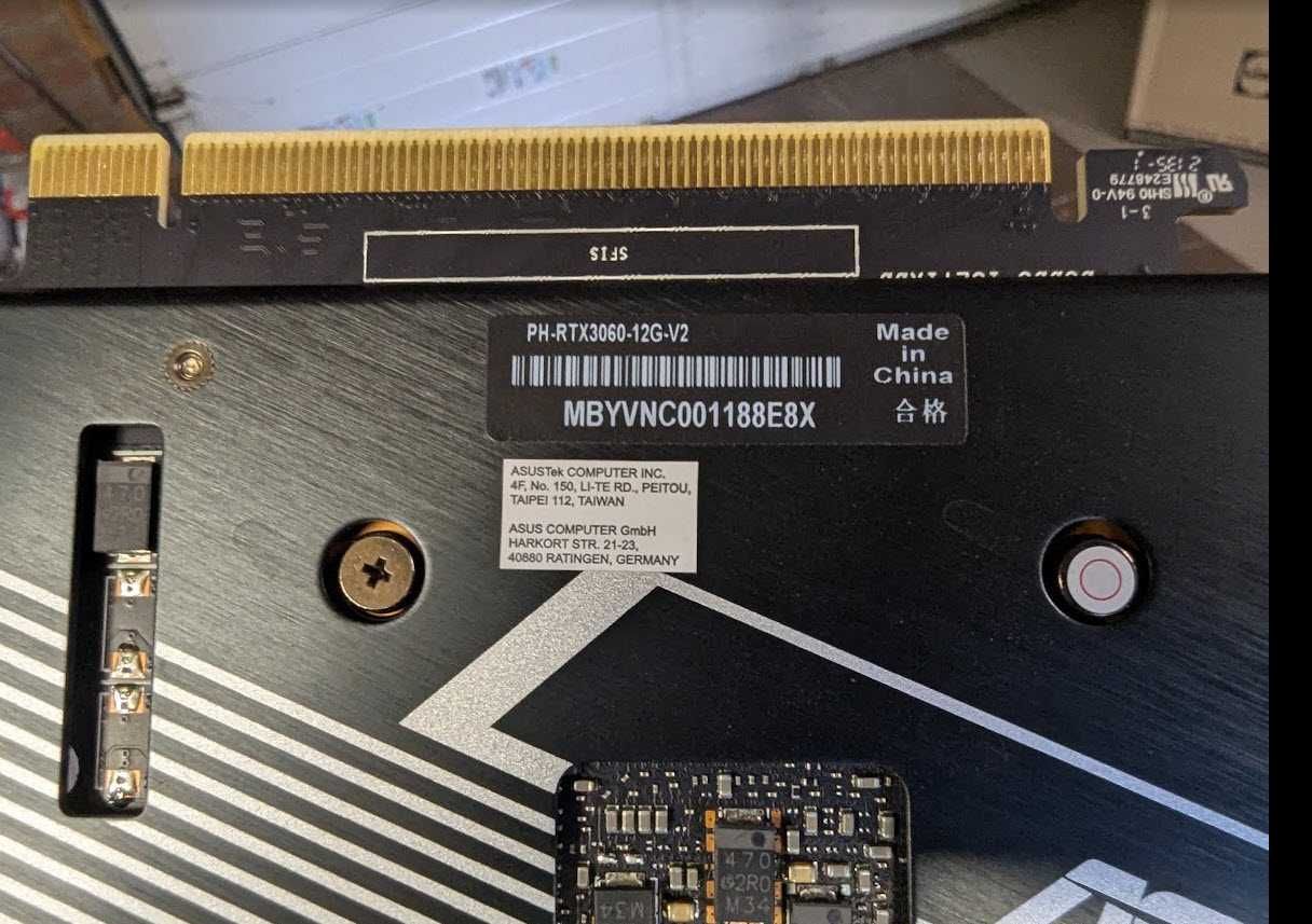 karta graficzna ASUS Phoenix GeForce RTX 3060 12GB