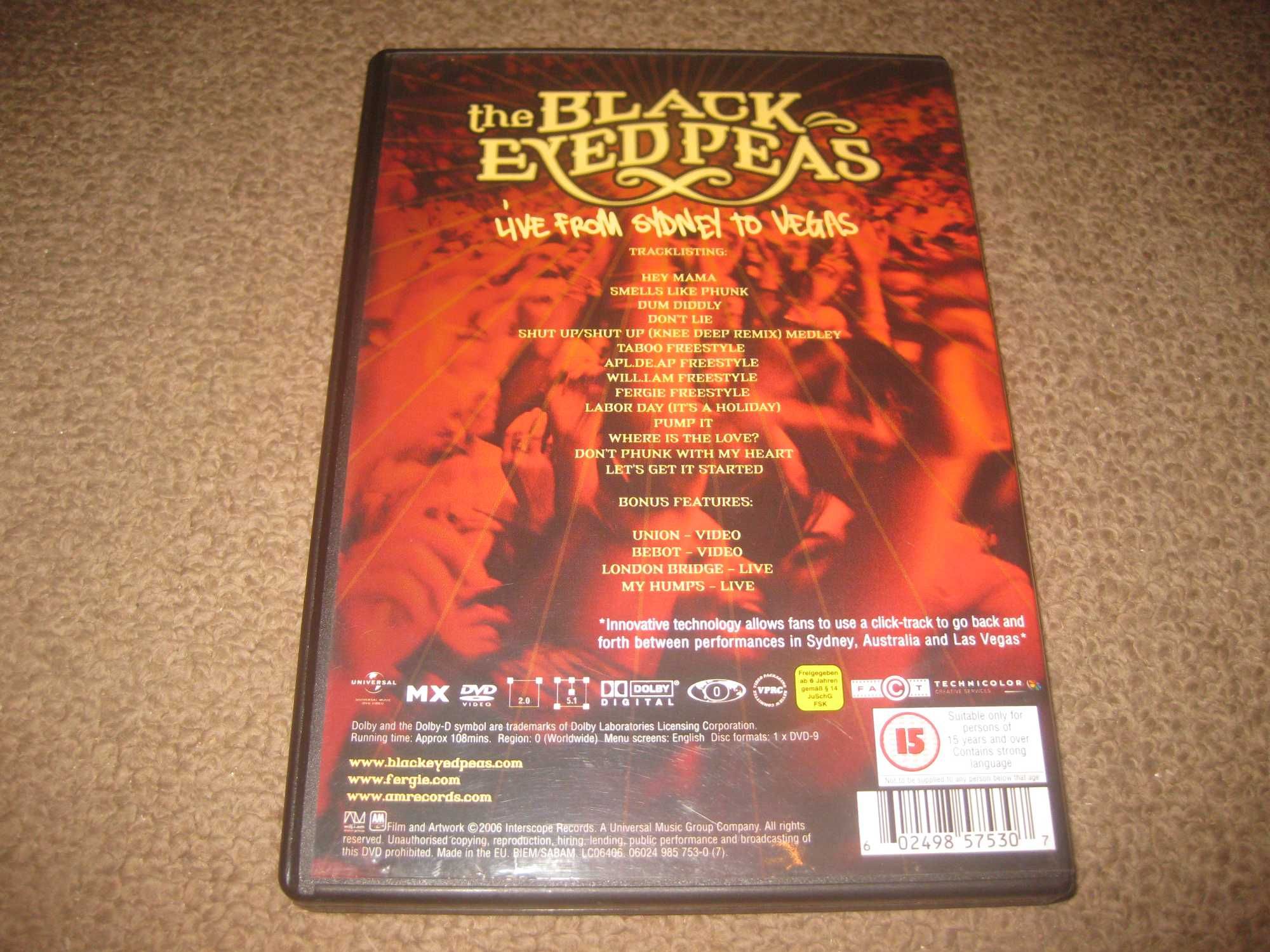 DVD dos The Black Eyed Peas "Live From Sydney to Vegas"