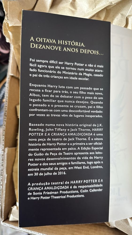 Livro ‘Harry Potter e a criança Amaldiçoada’