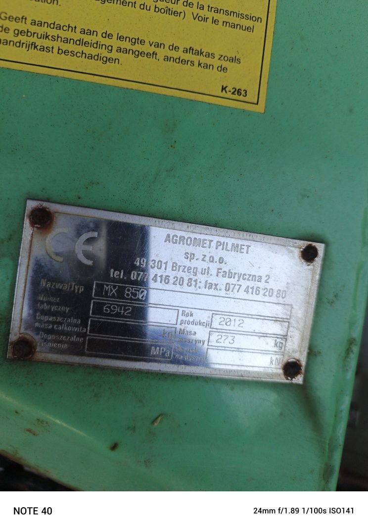 Rozsiewacz Nawozu Agromet Pilmet 850