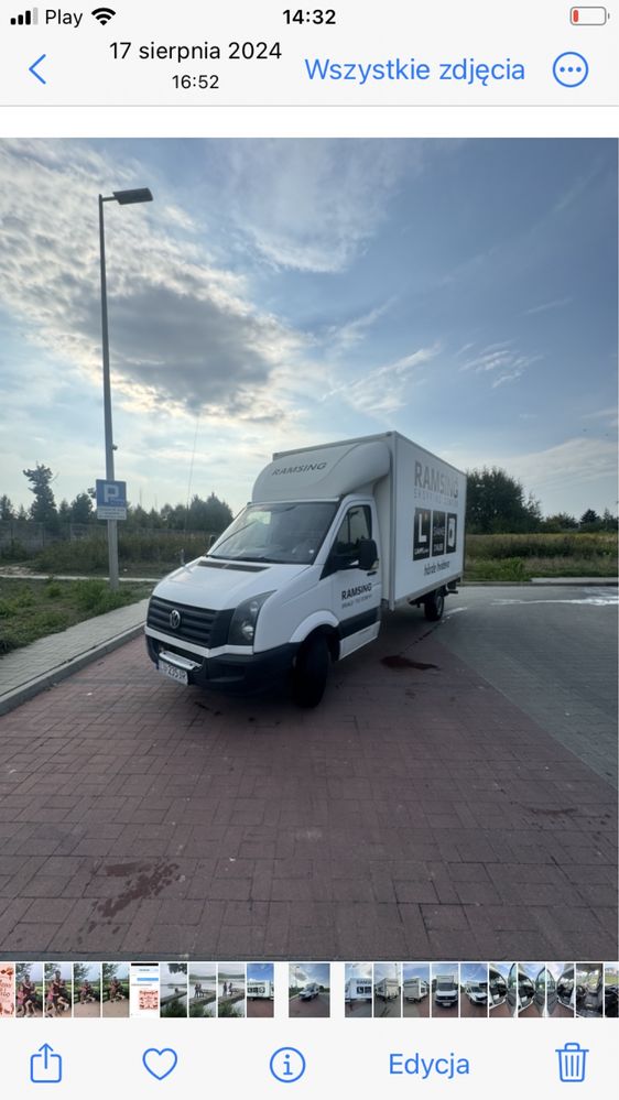 Vw Crafter 2.0 TDI kontener winda FV