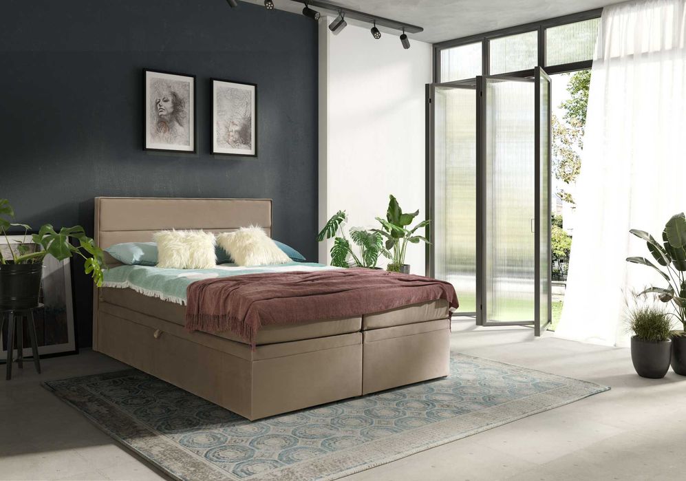 Łóżko kontynentalne z pojemnikiem, promocja !