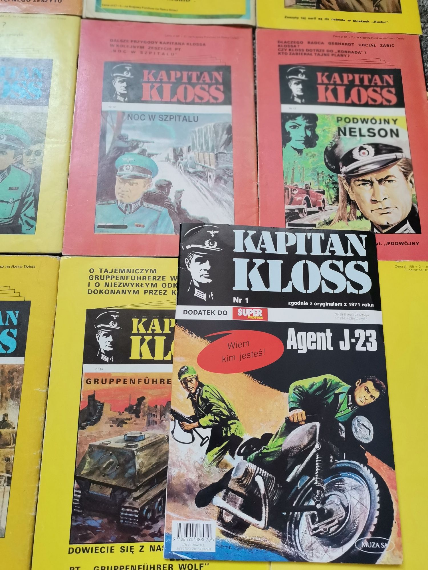 Kapitan Kloss - zestaw kultowych komiksów z PRL z kolekcji 15szt