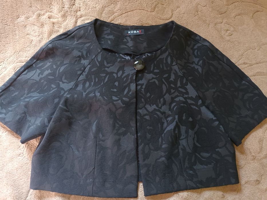 Bolerko czarne  z wzorami  Kobax rozm 42