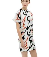 Цікаве плаття zara special-t w&b collection abstract oversized  dress