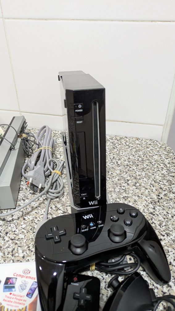Nintendo wii com disco rígido de 750gb