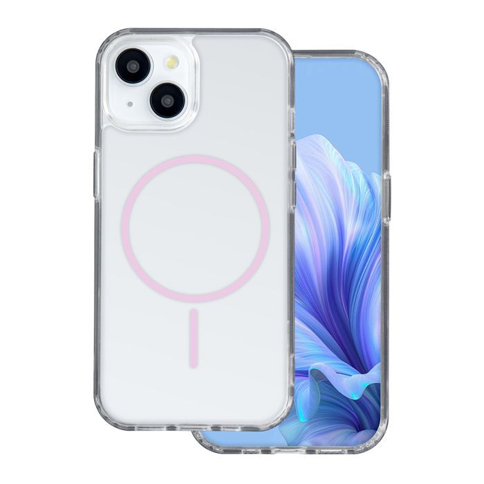Nakładka Anti Shock Thin Mag do iPhone 17 Pro 6,3" różowa open ring