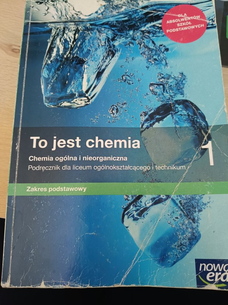 Podręcznik to jest chemia do liceum ogólnokształcące i technikum 1