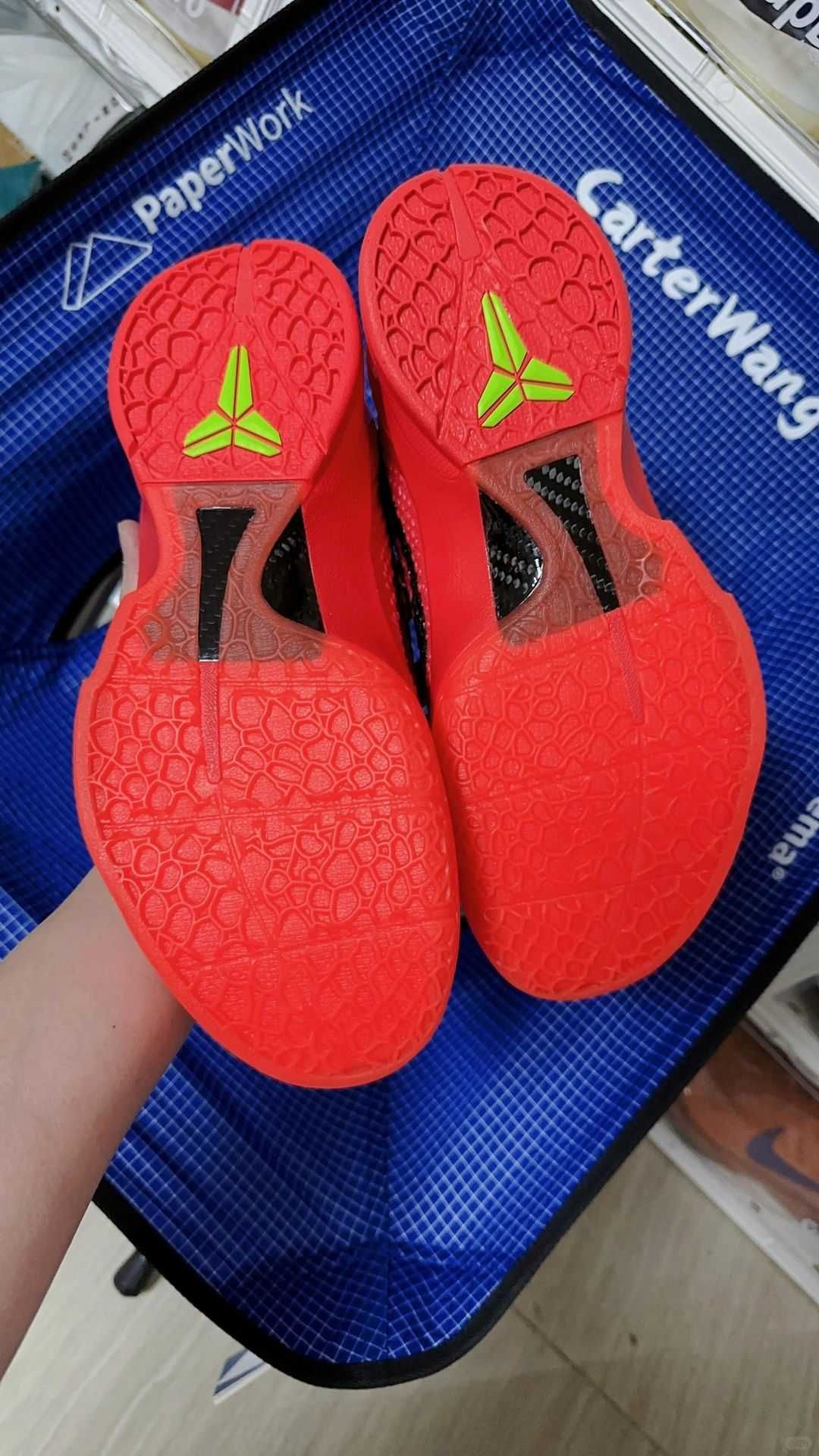 Nike Kobe 6 Protro Reverse Grinch Red R.45