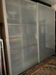 Roupeiro IKEA  PAX - 2,40m, Interiores completo, portas de vidro