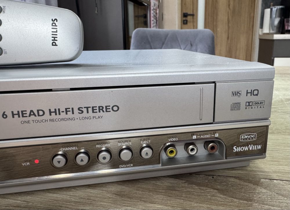 PHILIPS DVP721VR #Magnetowid VHS DVD #Combo #6HD #Hi-Fi Stereo #DivX