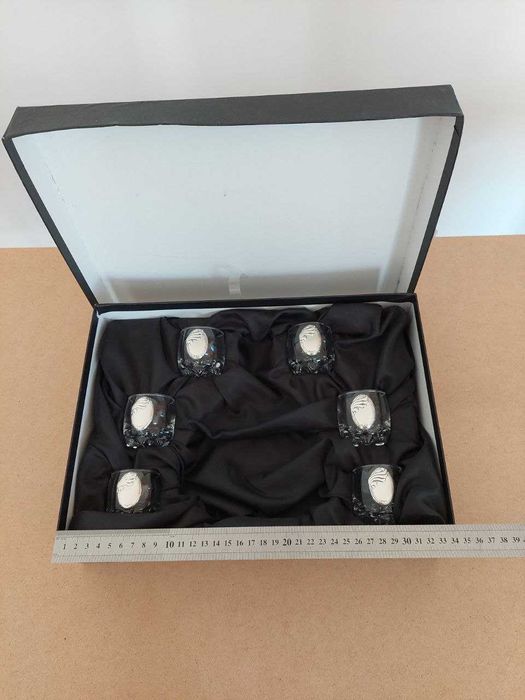 Набор стопочек FRANCO Oval Silver