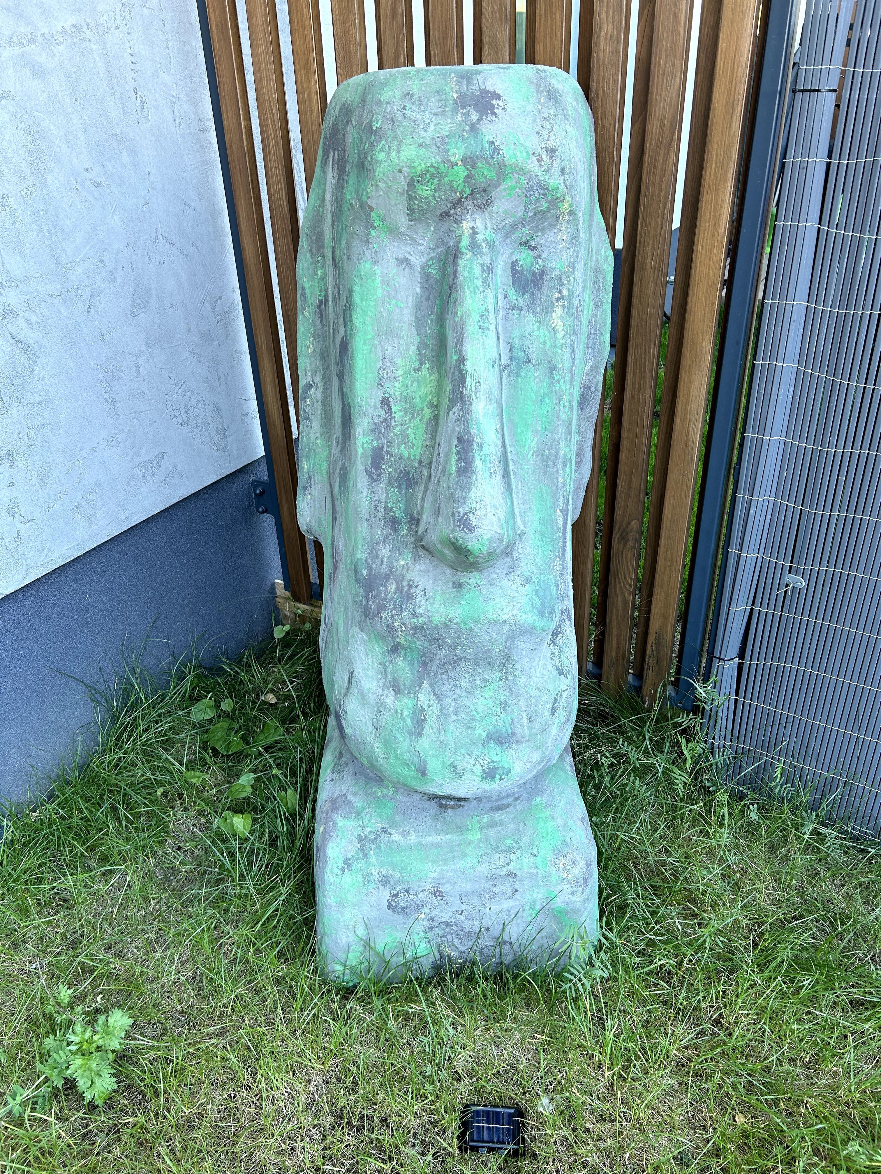Głowa Moai ozdoba dekoracja ogrodowa