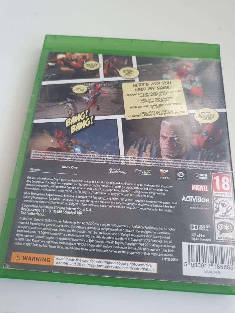 Oryginalna Gra Deadpool Xbox One